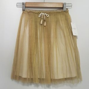 JESSICA SIMPSON GOLD METALLIC BALLERINA-LIKE SKIRT, GIRL'S: M, $24